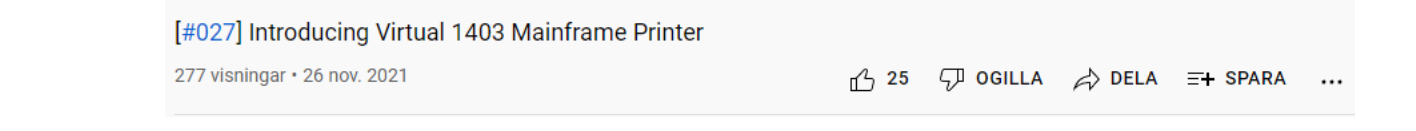Video info och beskrivning