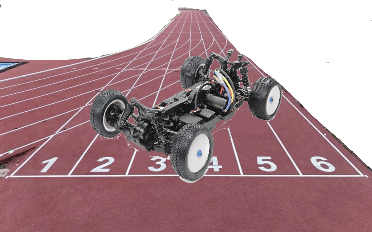 400m pace car RC vehicle on track